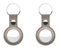 KeyBudz AirTag Keyring skórzane etui do AirTag sandy beige 2 sztuki - 1172162 - zdjęcie 1